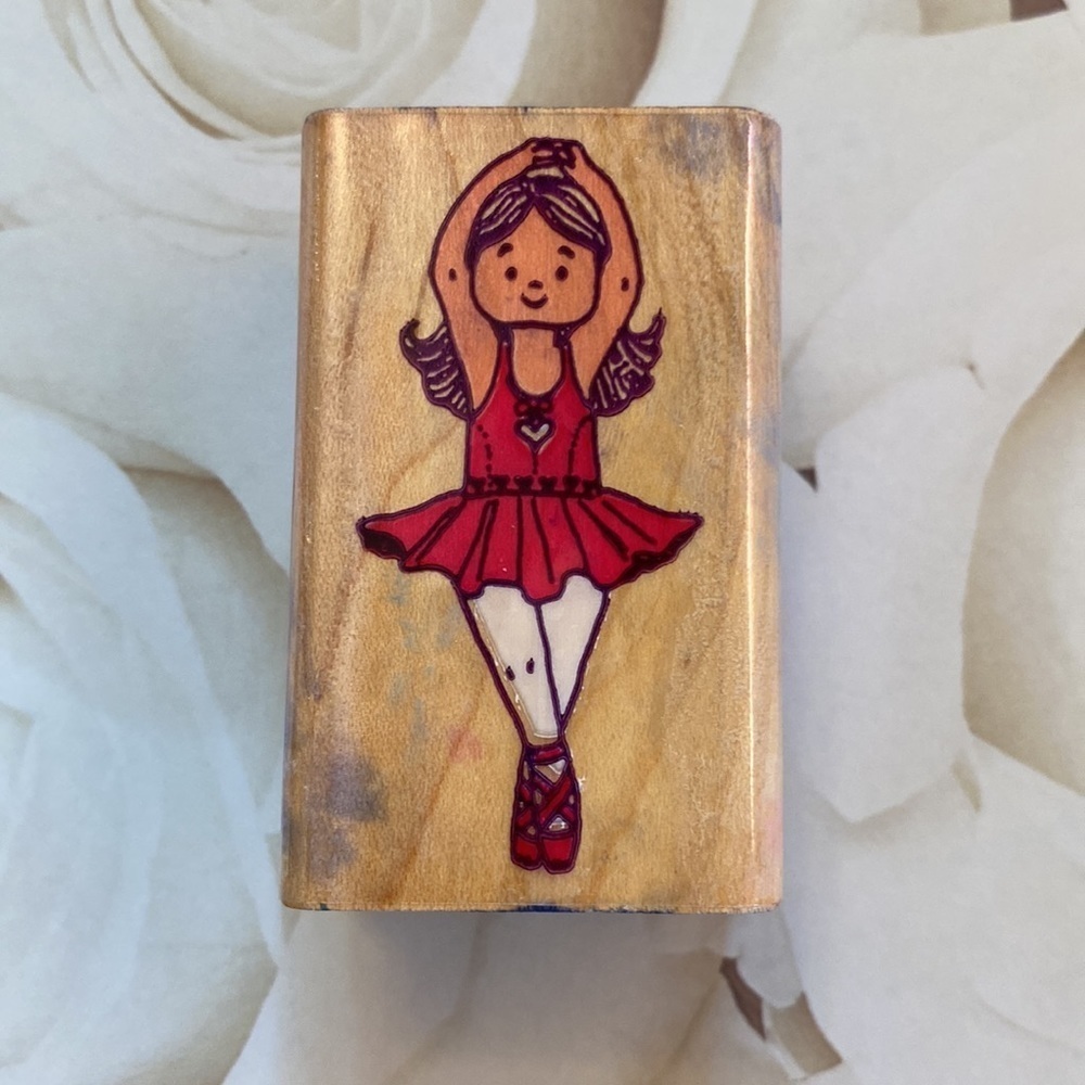 Lot of Assorted Wood Mounted Stamps Garfield Ballerina WWJD Earth Globe - Picture 9 of 16